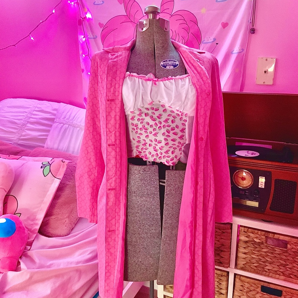 🎀🌸❝Barbie Pink Long Blazer❞🌸🎀